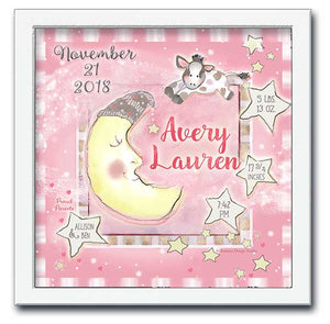 Cow Jumped Over the Moon Personalized Wall Art
